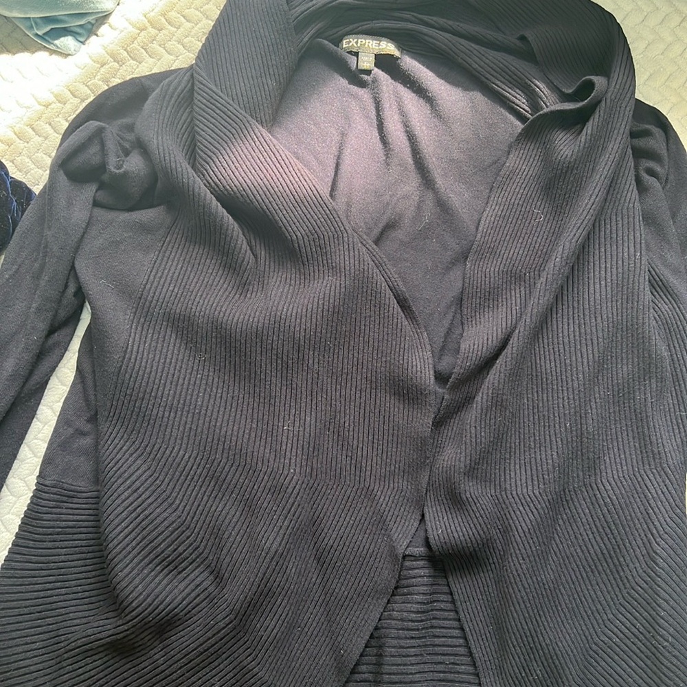 Navy express stretchy cardigan